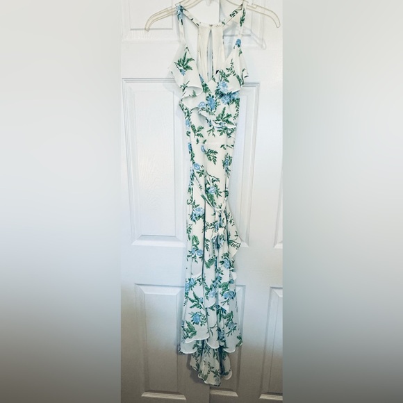 Disney Princess Maxi Dress Floral Ruffle Halter | Size Medium | Cottagecore - Picture 2 of 6